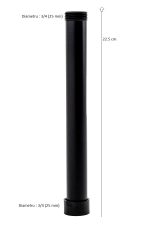 Prelungire coloana dus Venustar, negru antichizat, 22.5 cm - imagine 2