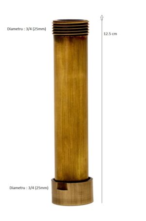 Prelungire coloana dus Venustar,bronz antichizat 12.5 cm