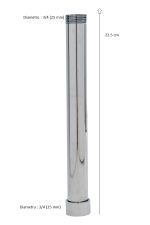 Prelungire coloana dus Venustar,crom lucios   22.5 cm - imagine 2
