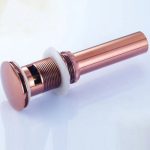 Ventil evacuare lavoar , fara prea plin, rose-gold Venustar