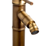 Baterie bideu Venustar ,tip bambus , bronz  antichizat