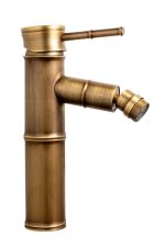 Baterie bideu Venustar ,tip bambus , bronz  antichizat - imagine 2