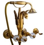 Baterie cada, Venustar, montare pe perete ,bronz  antichizat - imagine 3