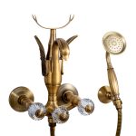 Baterie cada, Venustar, montare pe perete ,bronz  antichizat - imagine 4