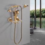 Baterie cada, Venustar, montare pe perete ,bronz  antichizat - imagine 2