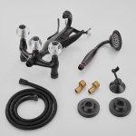 Baterie cada, Venustar, montare pe perete , negru antichizat - imagine 4