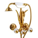 Baterie cada, Venustar, montare pe perete ,nuanta gold - imagine 5