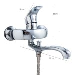 Baterie cada,HANBA, pipa medie mobila , crom lucios, - imagine 4