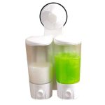 Dispenser sapun lichid , dublu , prindere cu ventuza