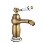 Baterie bideu, Venustar ,bronz antichizat cu broderie ceramica