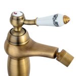 Baterie bideu, Venustar ,bronz antichizat cu broderie ceramica - imagine 4