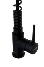 Baterie bucatarie Venustar, negru mat , para de dus extractabila - imagine 4