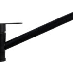 Baterie bucatarie Venustar, pipa lunga mobila , negru mat