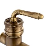 Baterie lavoar Venustar, montare pe blat , bronz antichizat - imagine 4