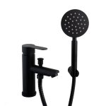 Baterie lavoar cu dus Venustar, black mat - imagine 7