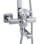 Coloana de dus Venustar , cu trei functii , crom lucios - imagine 4