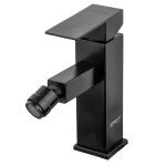 Baterie bideu Venustar, desing rectangular ,negru mat