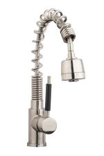 Baterie bucatarie Venustar, aspect satinat , para de dus extractabila - imagine 5