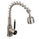 Baterie bucatarie Venustar, aspect satinat , para de dus extractabila - imagine 2