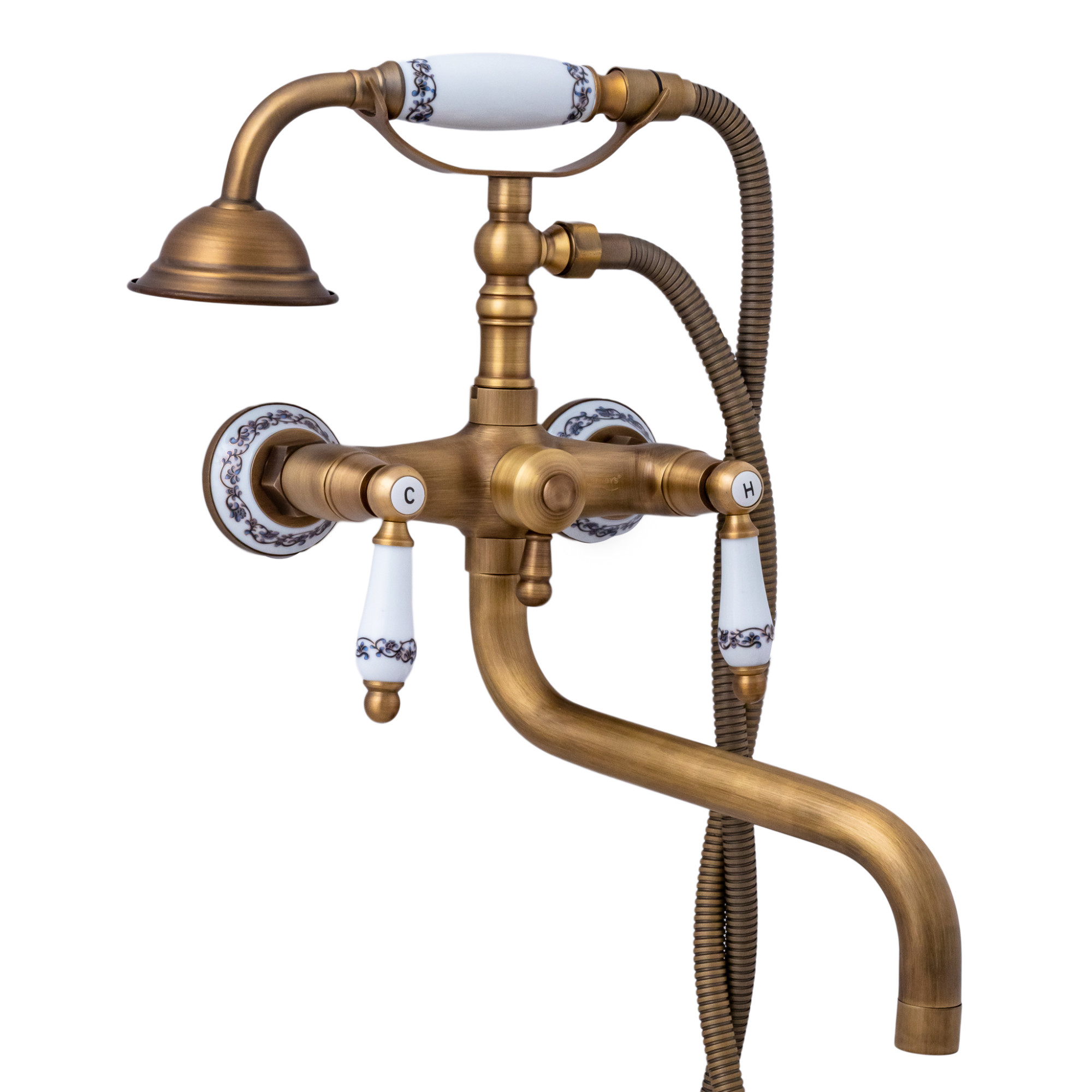 Baterie cada Venustar, pipa lunga mobila , bronz antichizat, monocomanda