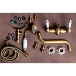 Baterie cada Venustar, pipa lunga mobila , bronz antichizat, monocomanda - imagine 6