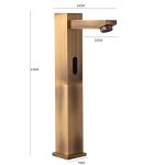 Baterie lavoar cu senzor Venustar, ,profesionala ,montare pe blat , bronz antichizat - imagine 2