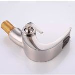 Baterie lavoar montare chiuveta baie cascada inox satinat Venustar - imagine 8