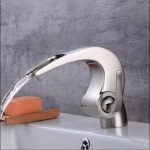 Baterie lavoar montare chiuveta baie cascada inox satinat Venustar - imagine 4