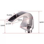 Baterie lavoar montare chiuveta baie cascada inox satinat Venustar - imagine 2