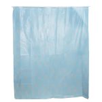 Perdea dus Venustar, alb/albastru, PEVA, 180cmx200cm - imagine 2