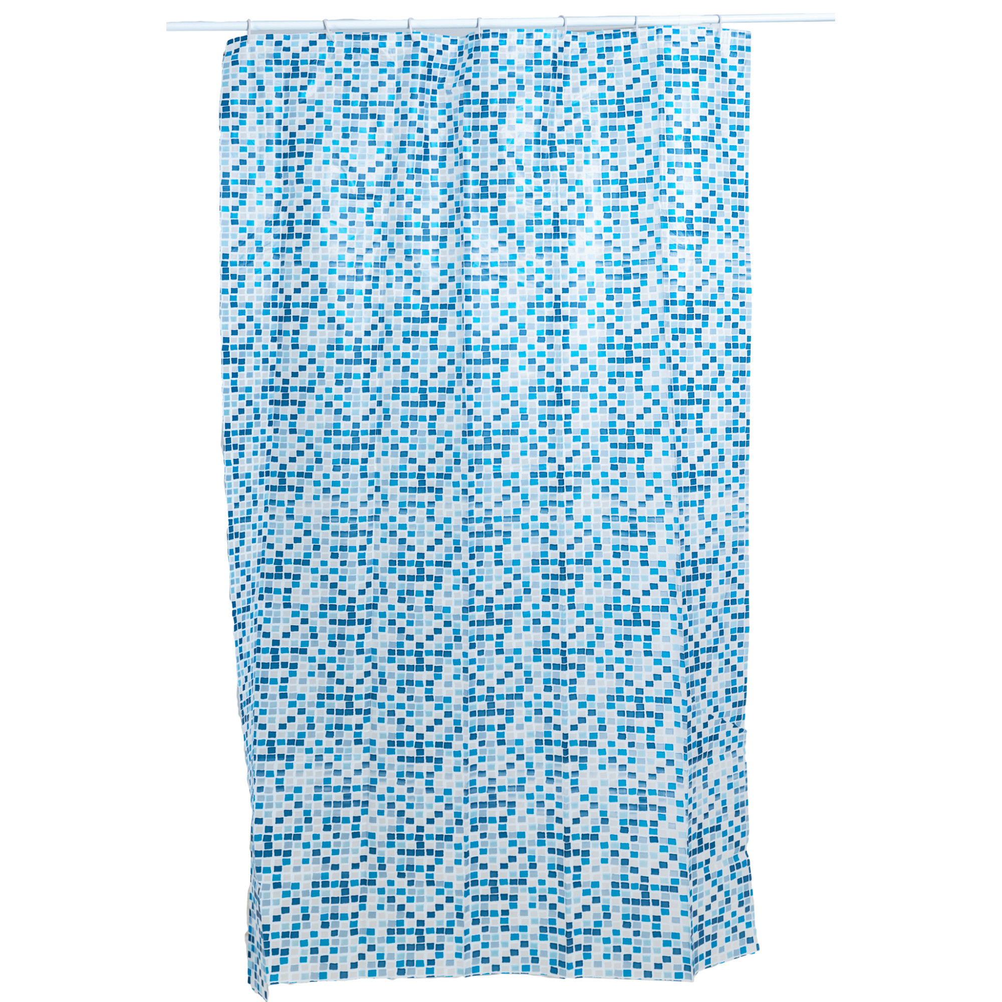 Perdea dus Venustar , model cu imprimeu multicolor, PEVA, 110cmx200cm