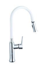 Baterie bucatarie Venustar,tip lebada , white- chrom - imagine 4
