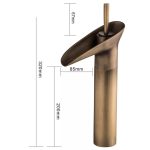 Baterie lavoar Venustar, montare blat bronz antichizat - imagine 9