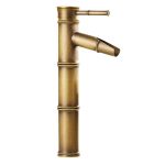 Set baterie lavoar bronz antichizat cu ventil evacuare lavoar fara preaplin Venustar - imagine 3