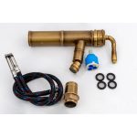 Set baterii cada , bideu , si lavoar montare pe blat , bronz antichizat cu broderie - imagine 7