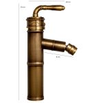 Set baterii cada , bideu , si lavoar montare pe blat , bronz antichizat cu broderie - imagine 6