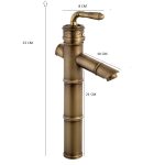 Set baterii cada , bideu , si lavoar montare pe blat , bronz antichizat cu broderie - imagine 4