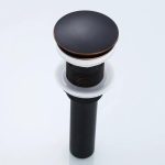 Baterie lavoar Venustar ,montare pe blat, black-jade antichizat+ventil evacuare lavoar fara prea plin - imagine 8