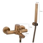 Set baterie cada Venustar +baterie lebada bronz antichizat - imagine 6