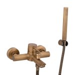 Set baterie cada Venustar +baterie lebada bronz antichizat - imagine 5