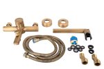 Set baterie cada Venustar +baterie lebada bronz antichizat - imagine 3