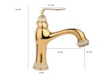 Coloana de dus Venustar ,cu trei functii , jade-gold+baterie lavoar montare chiuveta baie cu ventil inclus - imagine 11