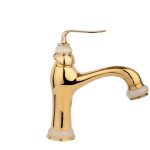 Coloana de dus Venustar ,cu trei functii , jade-gold+baterie lavoar montare chiuveta baie cu ventil inclus - imagine 10
