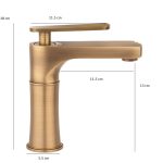 Baterie lavoar , Venustar, montare chiuveta baie bronz antichizat - imagine 2