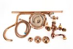 Coloana de dus Venustar ,cu trei functii , jade- rose gold - imagine 3