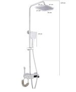 Coloana de dus Venustar, cu patru functii cu afisaj temperatura apa LCD si functie de bideu ,crom lucios (2) - imagine 2