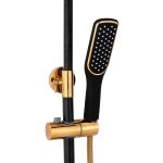 Coloana de dus Venustar , cu patru functii cu afisaj temperatura apa LCD si functie de bideu, negru gold - imagine 6