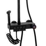 Coloana de dus Venustar, cu patru functii cu afisaj temperatura apa LCD si functie de bideu negru mat - imagine 4