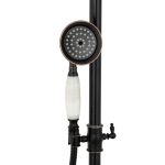 Coloana de dus Venustar ,cu trei functii , black jade antichizat+baterie lavoar montare pe blat cu ventil inclus - imagine 5
