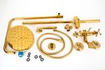 Coloana de dus Venustar ,cu trei functii , gold - imagine 7